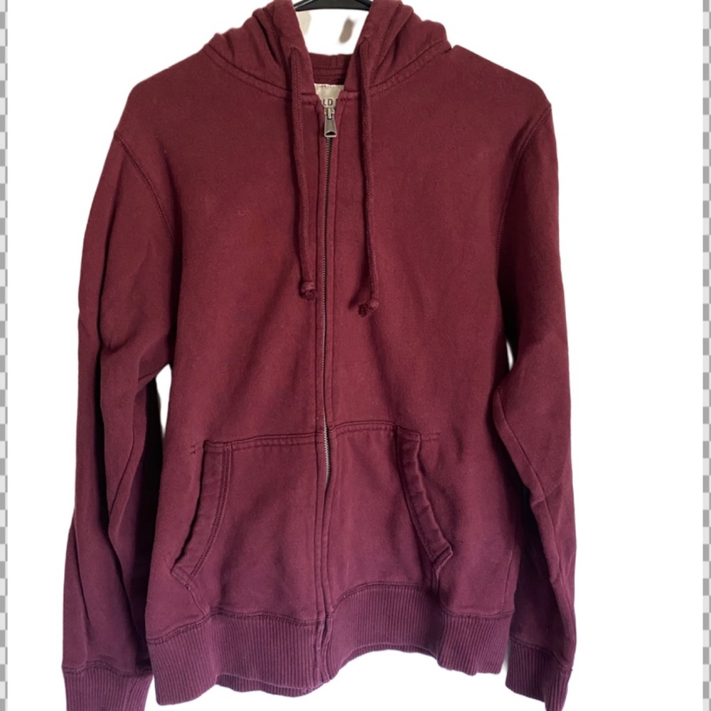 Maroon zip up